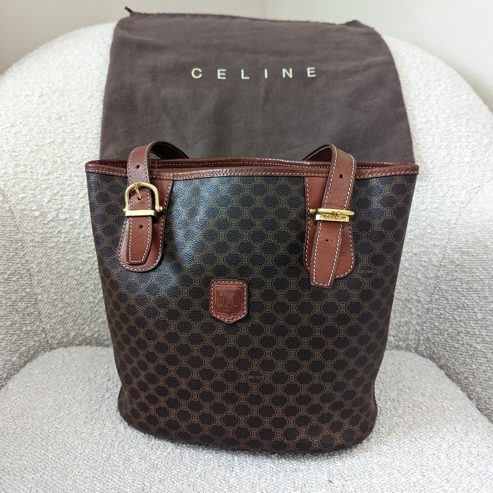 Celine Vintage Tote Shoulder Bag